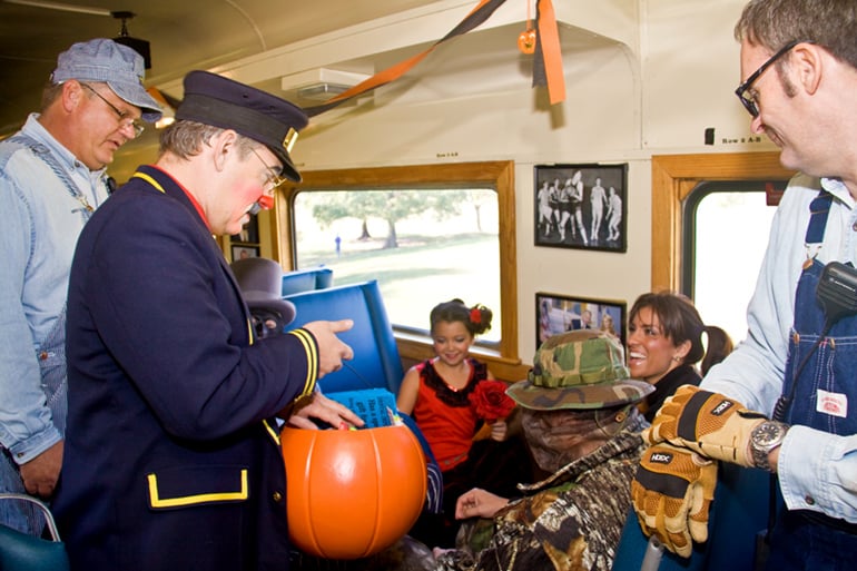 Adventure Road Halloween Train at Oklahoma Railway Museum